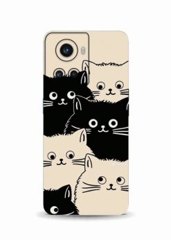 One Plus 10R Monochrome Paws