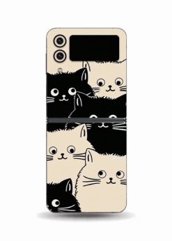 SAMSUNG GALAXY Z FLIP 4 Monochrome Paws