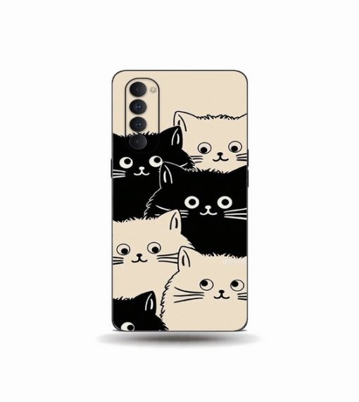 Oppo Reno 4 Pro Monochrome Paws