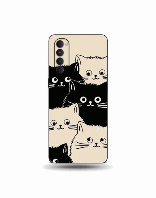 Oppo Reno 4 Pro Monochrome Paws