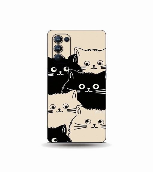 Oppo Reno 5 Pro Monochrome Paws