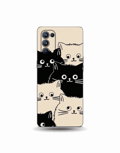 Oppo Reno 5 Pro Monochrome Paws