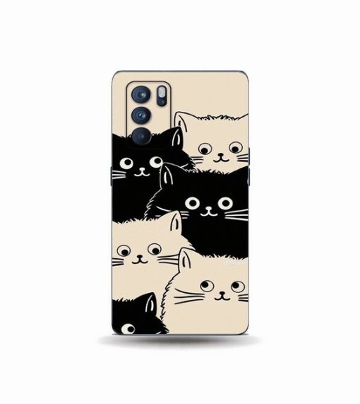 Oppo Reno 6 5g Monochrome Paws