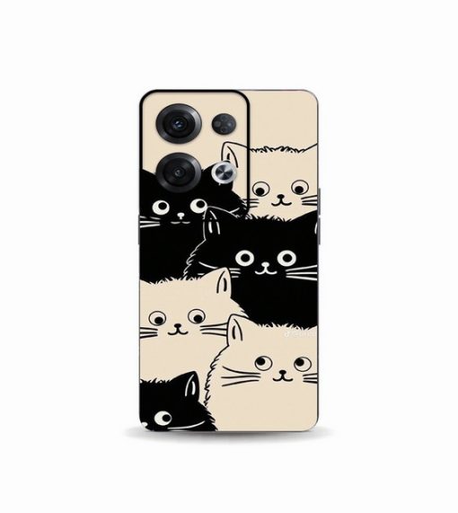 Oppo Reno 8 Pro Monochrome Paws
